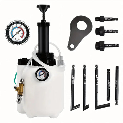 3L Transmission Fluid Pump Manual Oil Transfer Pump Fluid Transfer Pump Oil Filling Filler System Tool Extractor Tool Kit with Adapters