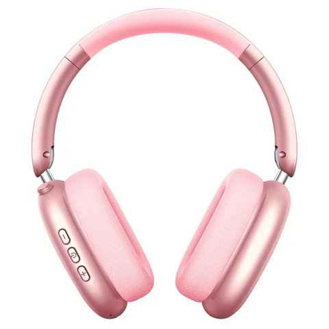 Twshouse Y01 Bluetooth Headphones Over Ear Wireless, 48 Hours Listening Time with Microphone, Foldable Lightweight Design, HiFi Stereo Sound with Deep Bass, for Work, Travel, Sport Pink12