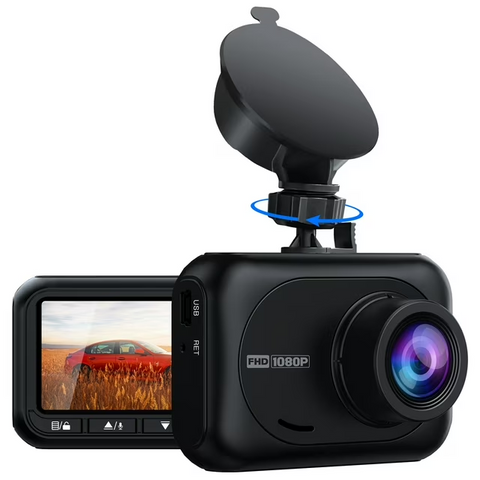 Dash Cam for Cars, 2.45-inch Full HD 1080P Front Dash Cam Wide Angle Vehicle Video Driving Recorder Car Security Camera
