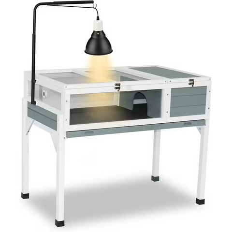 Tortoise Habitat Turtle Enclosure Indoor Reptile House Cage for Small Animals Lizards