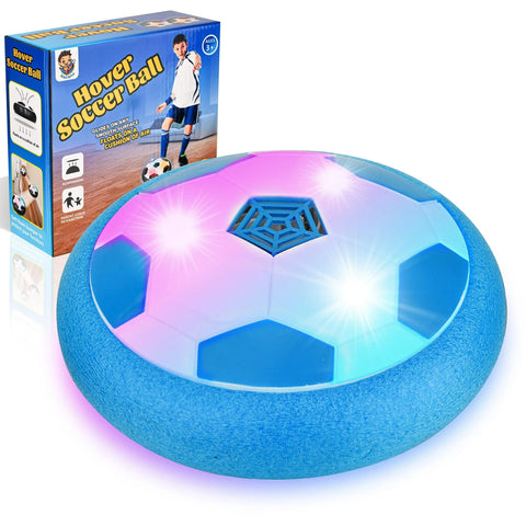 LED Hover Soccer Ball, Air Soccer Indoor Floating with LED Light, Indoor Soccer Game for Young Boys and Girls, Birthday Gifts for Young Kids, Toys Gifts for Ages 3-12 (Blue)11