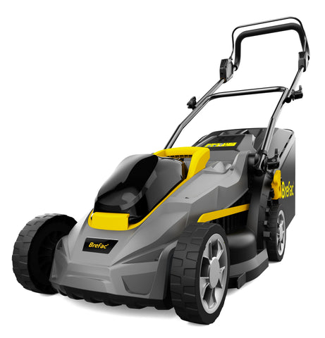Brefac 13-Inch Push Lawn Mower,20V Cordless Lawn Mower, 5-Position Height Adjustment,Can be Smash