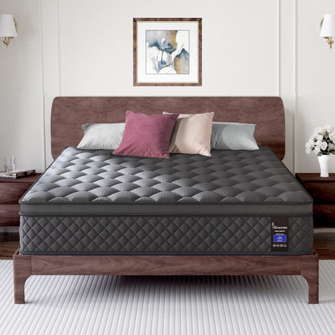 Viscountess King Mattress 10 Inch Hybrid Mattress in a Box Gel Foam Mattress Euro top Individually Wrapped Pocket Coils Innerspring Mattress Pressure Relief