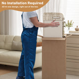 SEEDAY Bathroom Storage,3-Tiers Slim Waterproof Narrow Storage Cabinet,Storage Floor Cabinet with Drawers for Small Spaces