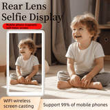 Magnetic selfie display for mobile phones, real-time camera sync, Bluetooth remote control button, stand-alone photo taking