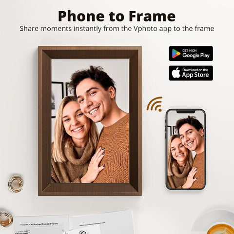 Dragon Touch 10'' Digital Picture Frame,32GB Wifi Smart Digital Photo Frame Free Share Photos via App Mother's Day Gifts for Mom Daughter Friends