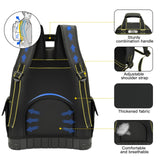 AIRAJ Heavy Duty Waterproof Tool Backpack with Molded Waterproof Bottom and Belt Support for Electricians, Plumbers, and More