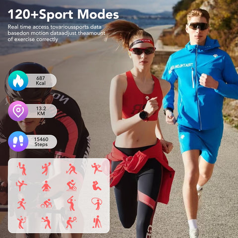 2025 NEW Smart Watch for Android and iPhone 1.96''HD Screen Men Women's IP68 Waterproof Fitness Tracker Bluetooth Calling (Answer/Make/Message),100 Sports Modes,Perfect for Holiday Gifts Pink