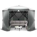 SANOPY 12x12 Portable Screen House Room Pop up Gazebo Outdoor Camping Tent with Carry Bag