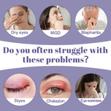 Aroma Season Silk Heated Eye Mask Cordless, 1500mAh Warm Eye Compress for Dry Eyes, Blepharitis, 4 Time Levels and 4 Temperature Settings, Washable