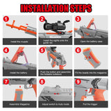 23 Gel Ball Blaster Water Bead Blaster Highly Assembled Toy Blasters for Ages 14+ years Blue