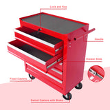 5-Drawer Metal Rolling Tool Chest with Wheels,Tool Storage Cabinet With Locking System