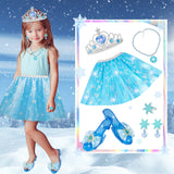 Princess Toy Set, Suitable For Girls Aged 3-6, With a Total Of 21 Dress Up Toys, Including Set, Earrings, Crown And Necklace, Shoes, Princess Dress Up Game Toy Gifts, Suitable For Girls