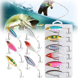 6Pcs Propeller Surface Lure Bionic Fish Hook, Propeller Surface Lure Bionic Fish Hook, Pack of 6 Propeller Noise Bait Surface Tractor Lure 90mm Bionic Bait