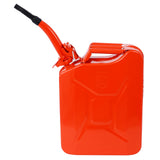 5 Gallon 20L Metal Gas Tank Can (US Stardard) Gas Can Power Emergency Backup Tank with Flexible Spout Red