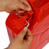 5 Gallon 20L Metal Gas Tank Can (US Stardard) Gas Can Power Emergency Backup Tank with Flexible Spout Red