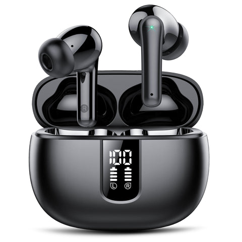 2025 NEW Wireless Earbuds, Bluetooth 5.3 Headphones in Ear 40H Playtime, Ear Buds Deep Bass, Bluetooth Earbuds Built-in HD Mic, IPX7 Waterproof,Touch Control, Portable Design Earphones