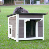 Outdoor Cat House Feral Cat Enclosure for Small Cat Dog Shelter