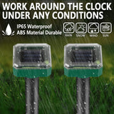 8 Pack Mole Repellent Solar Powered, DOQAUS Waterproof Sonic Mole Deterrent Spikes, Snake Rodent Gopher Repellent for Lawn Garden & Yard