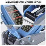3-Ton Low-Profile Hydraulic Floor Jack - Aluminum Steel Car Jack w/Wheels 5.31"-18.11" Lift for Sedans/SUVs/Trucks