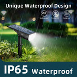 Acpouw Solar Lights Outdoor, Solar Spot Lights Outdoor 6500K Daylight White, Solar Landscape Spotlights for Garden Yard Patio Driveway Porch, 6-Pack