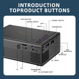 Cavatry Mini Projector, Smart Outdoor Portable, 1080p Hd Projection, Sync With Smartphone, Compatible With Tv Stick/Pc/Ps4