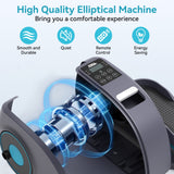 TCISA Under Desk Elliptical Machine,Electric Ellipse Leg Exerciser for Seniors,Remote Control & 10 Adjustable Speeds,Manual & AUTO Mode,Black