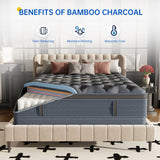 Behost 10inch Twin Mattress,Memory Foam Mattress Innerspring Mattress,Twin Mattress in a Box