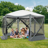 SANOPY 12x12 Portable Screen House Room Pop up Gazebo Outdoor Camping Tent with Carry Bag