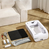 Open Top Self Cleaning Cat Litter Box,Automatic Litter Box for Multiple Cats,Smart App Control with Health Tracking,Dual Safety Sensors and Odorless,Includes Free Clumping Litter and Waste Bags