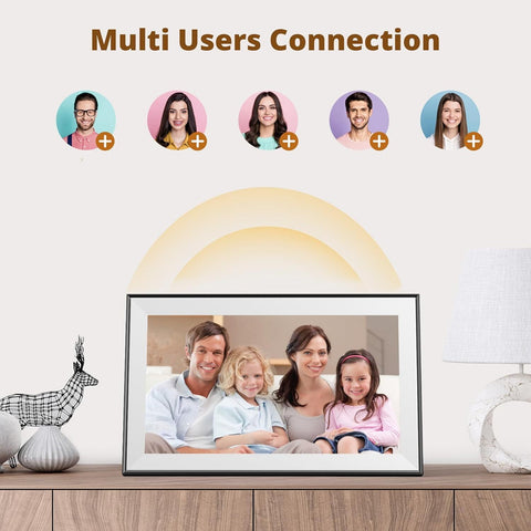 Dragon Touch 16'' 32GB WiFi Digital Picture Frame with 1280 HD Touch Screen, Share Photos/Videos everywhere Best Gift for Mother's Day