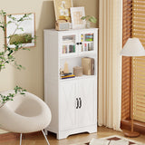 Behost Kitchen Pantry Cabinet with Doors, Storage Shelf for Home, White