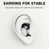 2025 Wireless Sleep Buds, Bluetooth 5.4 Sleep Earbuds for Side Sleepers, Hi-Fi Stereo 3D Bass Noise Cancelling Bluetooth headphones, 53H Playtime LED Earphones with Charging Case