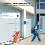 Wireless Wi-Fi Video Doorbell Camera with Two Way Audio, Smart Motion Detection, Night Vision and Cloud Storage, 2.4G Wi-Fi only