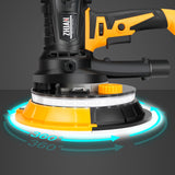 7" 900W Electric Drywall Sander with Vacuum & LED - 1400-2700RPM with 12 Discs