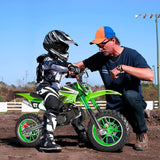 Chepei Gasoline 49cc Dirt Bike for Kids 8-14 - Green