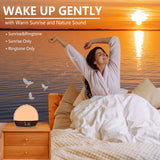 Sunrise Alarm Clock Sound Machine, Digital Alarm Clocks for Bedrooms, 18 Dimmable Night Light, 25 Sleep Sounds, White Noise Machine for Baby, Wake Up Light Alarm Clock for Heavy Sleepers