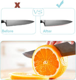 Weswose Knife Sharpening Whetstone Set - 11-Piece Professional Knife Sharpener Kit with Dual Grit 400/1000 & 3000/8000 Sharpening Stones, Bamboo Base, Leather Strop, and Polishing Compound