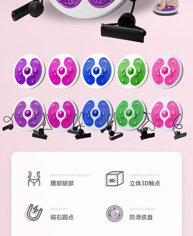 Waist Twisting Disc Borad, Exercise Twist Boards Non-Slip Twister Board Gifts for Women Men Exercise Lover, Noiseless Twisting Waist Board for Home Gym(Purple)