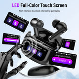 Touch Screen Wireless Earbuds, Bluetooth 5.4 Ear Buds with Multifunctional with ENC Noise Cancelling MicClear Calls Earphones, 48H Bass Stereo Headphones, IP7 Waterproof Headphones for Workout