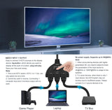 Duomigo 4K@60Hz HDTV 2.0 Switch, 3-in-1 HDTV Switcher with 1.64FT Cable, 3 Port HDTV Splitter for Xbox, PS5, PC, Supports 4K@60Hz, 1080P