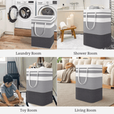 2-Pack 75L Large Collapsible Laundry Basket, Waterproof Clothes Storage Basket, Dorm/Family Toy Organizer Basket, Convenient Storage Basket