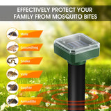 8 Pack Mole Repellent Solar Powered, DOQAUS Waterproof Sonic Mole Deterrent Spikes, Snake Rodent Gopher Repellent for Lawn Garden & Yard