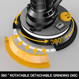 7" 900W Electric Drywall Sander with Vacuum & LED - 1400-2700RPM with 12 Discs