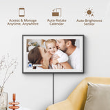 Dragon Touch Digital Calendar with Chore Chart - Full HD 1080P, 10" Interactive Touchscreen, Smart Family Scheduler for Wall or Desk Mounting-Black