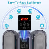 TCISA Under Desk Elliptical Machine,Electric Ellipse Leg Exerciser for Seniors,Remote Control & 10 Adjustable Speeds,Manual & AUTO Mode,Black