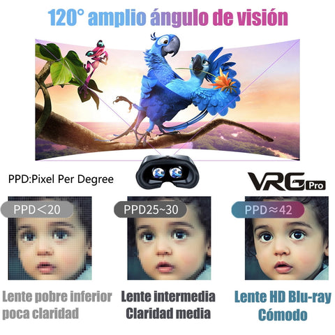 VR Headset for Phone with Controller,Adjustable 3D Glasses Compatible 5~7 inch,Anti-Blue Eyes Protected HD Lenses,for Mobile Games & Movies