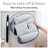 Pamo Babe Unisex Baby Swing for Newborns,5 Speeds with Remote Control,Canopy,Mosquito Net(Grey)