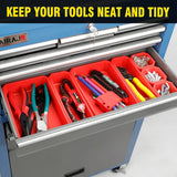 AIRAJ  Rolling Tool Chest 8 Drawers Tool Cabinet with Wheels Sliding Drawers Detachable Toolbox Storage Box Organizer