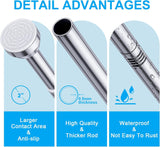 TITGIPE No hole telescopic shower curtain rod | 27-76 inches adjustable anti-skid spring rod | stainless steel rust resistance design | bathroom upgrade artifact no hole telescopic bath curtain rod1